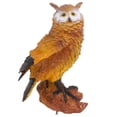 thumbnail image 1 of 1Pc Creative Cartoon Tree Pendant Standing Owl Shaped Garden Decor Light Brown, 1 of 6