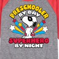 thumbnail image 3 of Peanuts - Preschooler By Day - Toddler And Youth Raglan Graphic T-Shirt, 3 of 7
