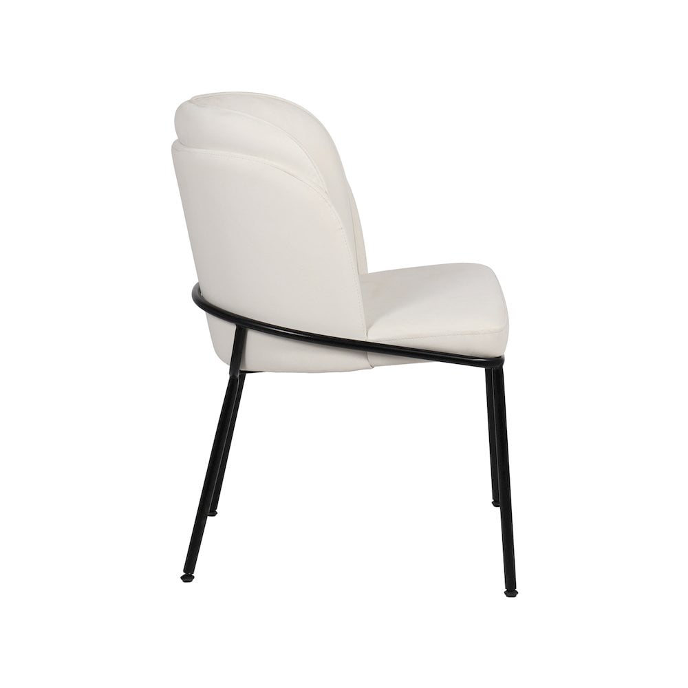 Meridian Furniture Jagger White Vegan Leather Dining Chair (Set of 2)