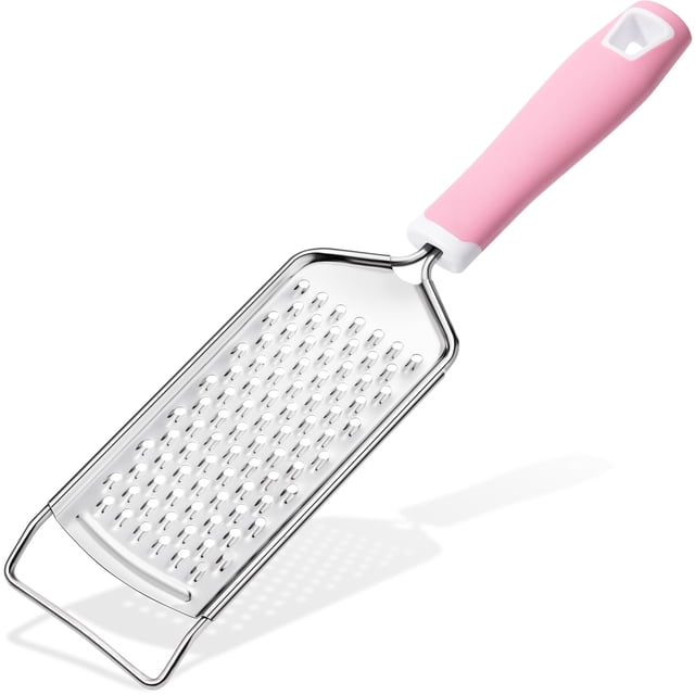 Rainspire Ralladores De Queso Profesionales Para Cocina Rallador De Limón De Metal De Mano De Acero Inoxidable Con Mango Para Queso, Chocolate, Especias, Utensilios Y Herramientas De Cocina, Mango De