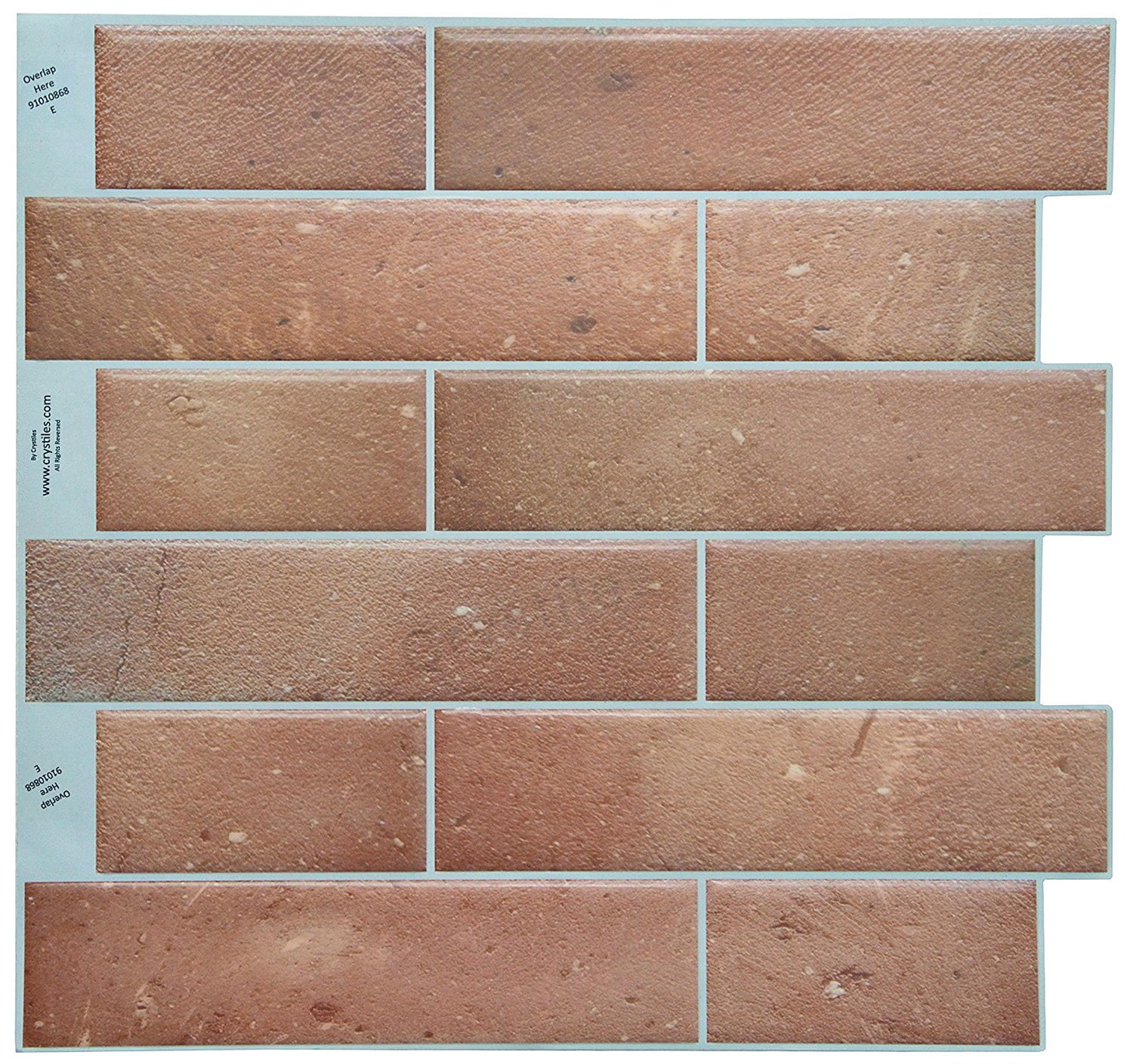 Crystiles Peel And Stick Self Adhesive Stick On Vinyl Wall Tile 