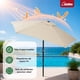 thumbnail image 4 of Sombrilla Tipo Madera Jardin Exterior 3m Playa Terraza Color Beige, 4 of 7