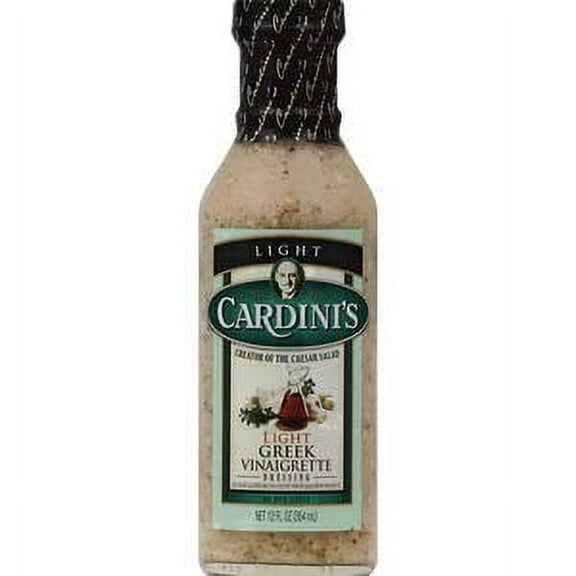 Cardini Light Greek Vinaigrette Dressing, 12 Ounce (Pack of 6)