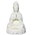 thumbnail image 1 of Estatua de Buda de resina marfil, 13 cm, doblada a mano, Avalokitesvara, 1 of 2