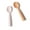 Cotton Candy + Toffee, variant on Silicone Miniware Training Spoon Cutlery