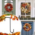 thumbnail image 3 of Over The Door Wreath Hanger Heavy Duty Steel Hook Holds Up To 20 Lbs Non-Marring Door Protector, 3 of 6