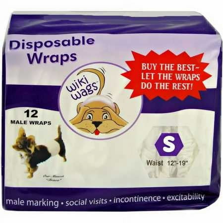 UPC: 0705105089966 | Wiki Wags Male Dog Wraps Small 12 count