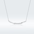 thumbnail image 7 of Gentle Smile Necklace,925 Silver Adjustable Chain Delicate Pendant Jewelry for Women, 7 of 7