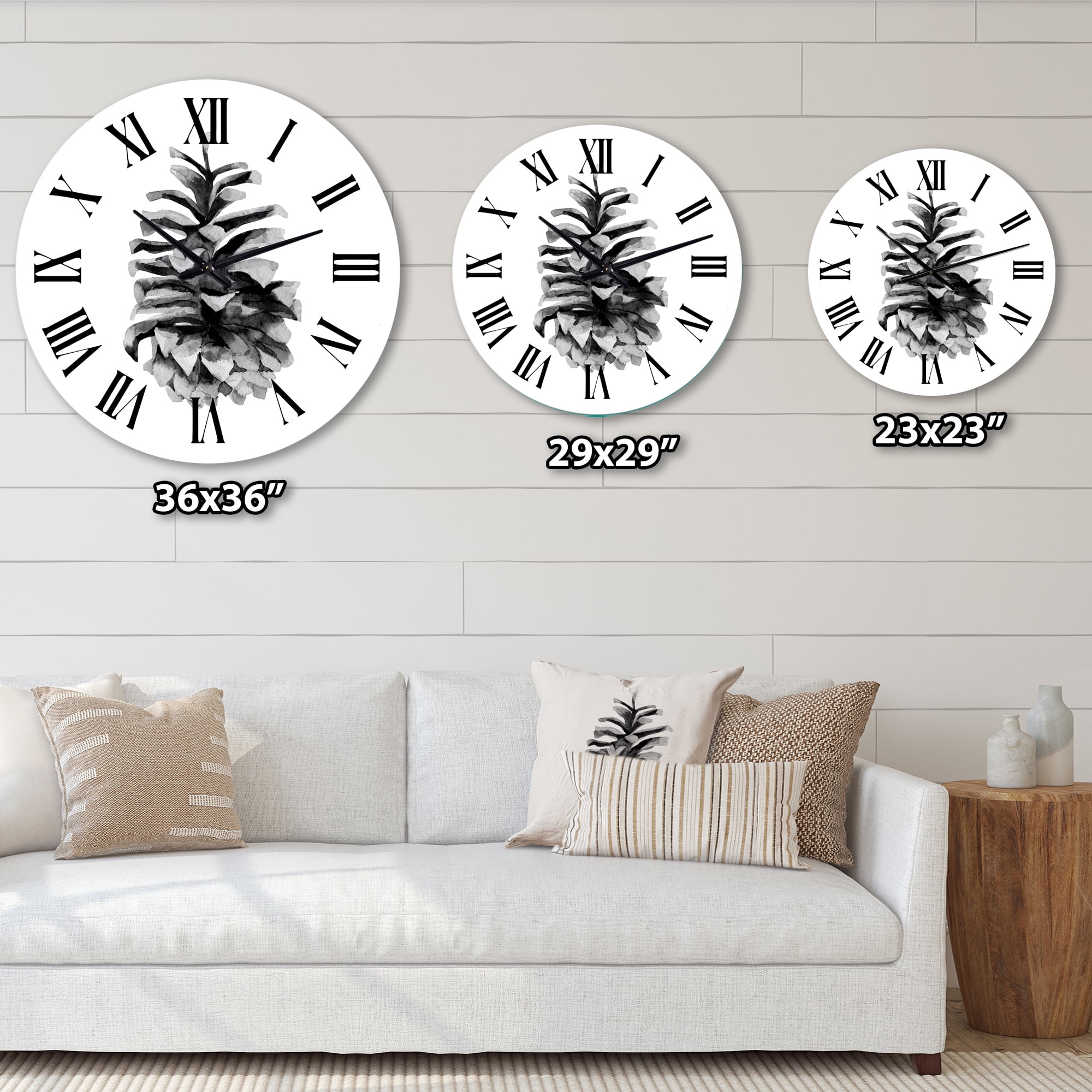 Designart 1 in Traditional Wall Clock