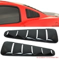 thumbnail image 2 of Ikon Motorsports Compatible with 10-14 Ford Mustang OE Style Painted # UA Black Rear Quarter Side Window Louvers Scoop Cover Vent Panel Pair - PP, 2 of 7