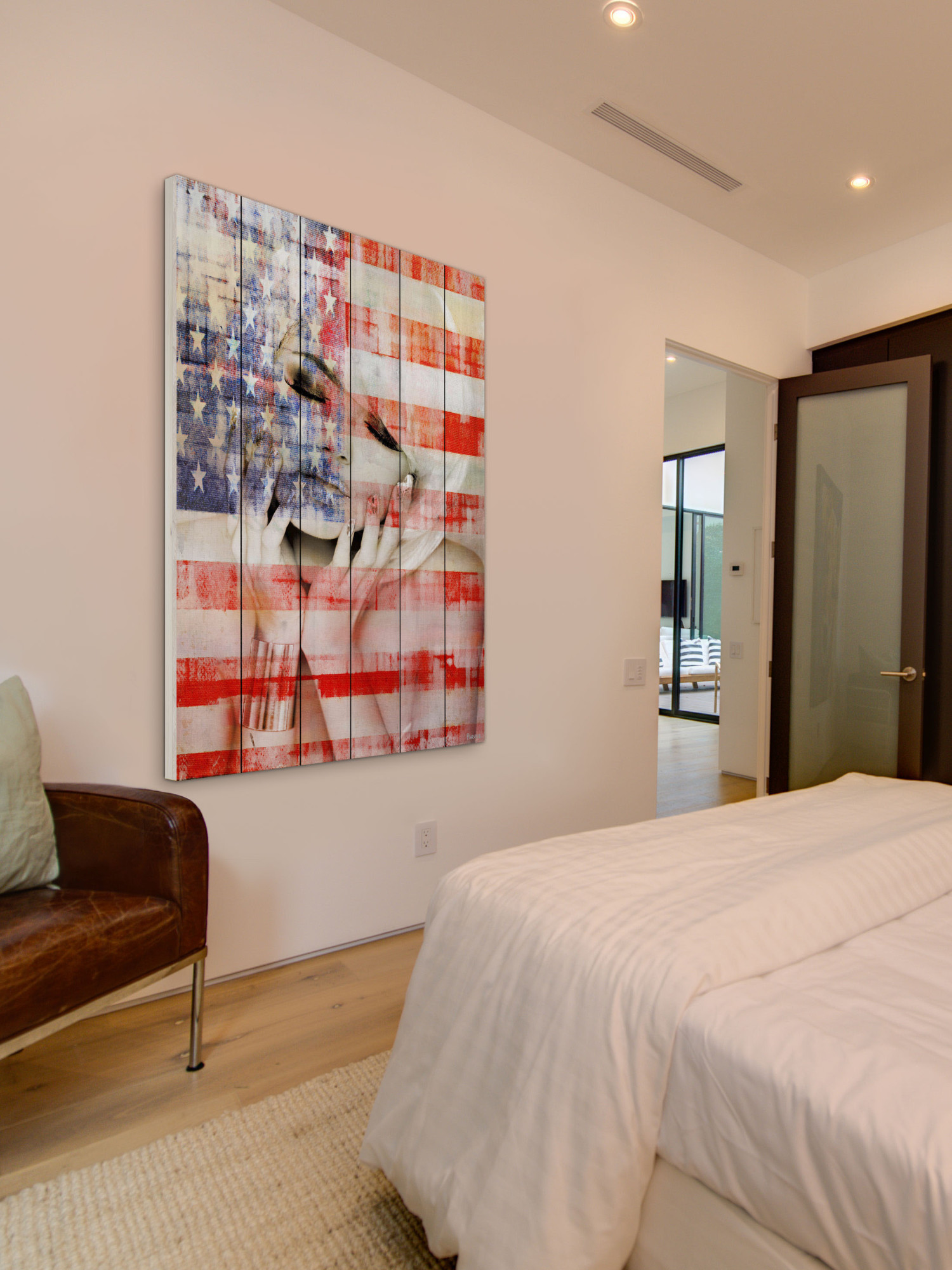 Parvez Taj State Dreams Art Print on White Pine Wood