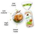 thumbnail image 2 of Schmidt Old Tyme 647 Everything Bagel Breads (6 Pack) - 34% Fewer Calories, 31g Net Carbs, 18g Fiber - Plant-Based, Light Brown, 2 of 12
