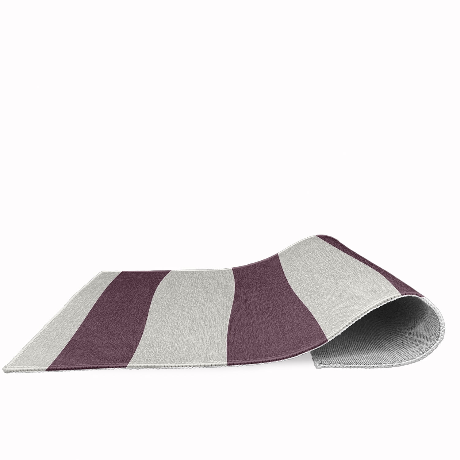 Simply Daisy 2' x 3' Graduated Stripe Chenille Rug, Dusty Purple