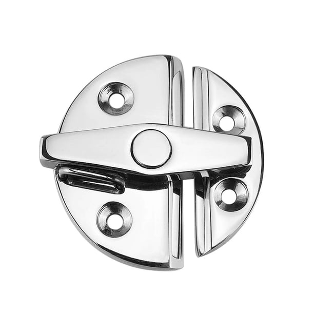 Pestillo de cierre de puerta con botón giratorio de 2-1/4 "(57mm) de grado marino de acero inoxidable 316, 2 uds.
