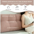 thumbnail image 6 of ANMINY Large Headboard Pillow - Removable Cover | 100% Cotton Filling | Bolster for Daybed & Sofa, 6 of 7