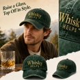 thumbnail image 5 of Whisky HELPS Baseball Cap Washed Distressed Adjustable Lightweight Breathable Casual Hat For All Seasons, 5 of 6