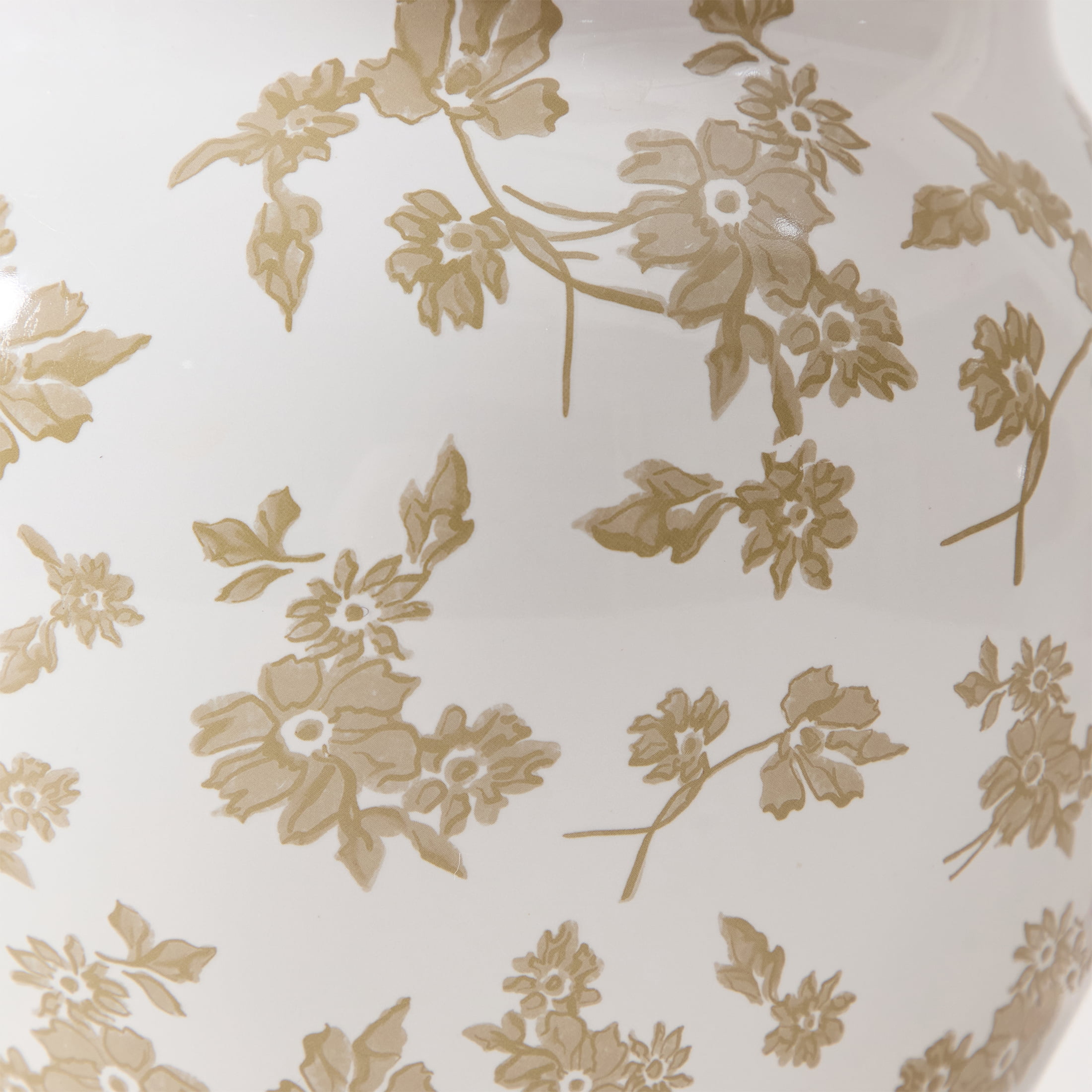 My Texas House 8 in Taupe Ceramic Floral Vase