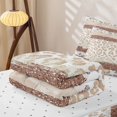 thumbnail image 5 of Erosebridal Brown Heart Leopard Zipper Twin Comforter Sets with Fitted Sheet and 2 Pillowcases,Beige Cheetah Spot Zipper Bedding Set For Girls,Reversible,4-Piece, 5 of 7