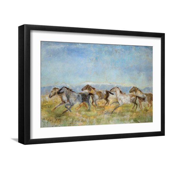 Art.com Excitement Art Print by Jill Martin, Black Frame Wall Art, 23" x 17"