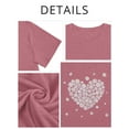 thumbnail image 5 of XCHQRTI Daisy T Shirts Women Plus Size Graphic Tshirts Casual Short Sleeve Oversized Tee, 5 of 7