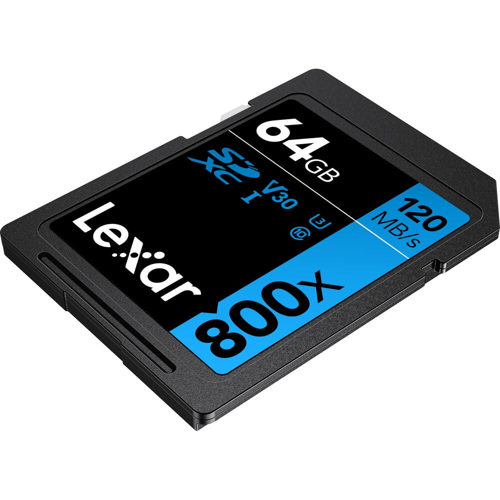 Lexar High-Performance 800x 64GB SDXC UHS-I Memory Card (2-Pack