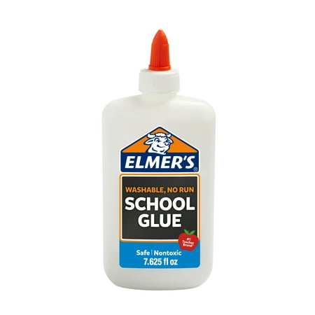 Elmer's Liquid School Glue, White, Washable, 7.6 oz.
