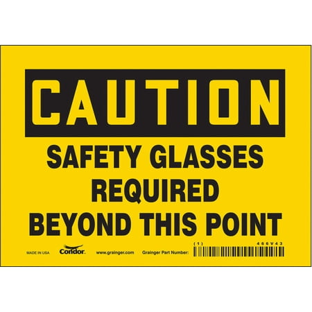 

Condor Safety Sign 5 inx7 in Vinyl 466V43 466V43 ZO-G5556210