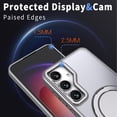 thumbnail image 4 of Decase for Samsung Galaxy S25+ Translucent Hard Back Case with 360°Rotatable Magnetic Ring Kickstand,Compatible with Mag-Safe,Military Grade Shockproof Translucent Protective Case,Gray, 4 of 6