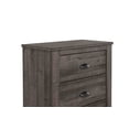 thumbnail image 5 of 1pc Contemporary Four Drawers Chest Bed Side Cabinet Wooden Furniture Rustic Gray Color, 5 of 5