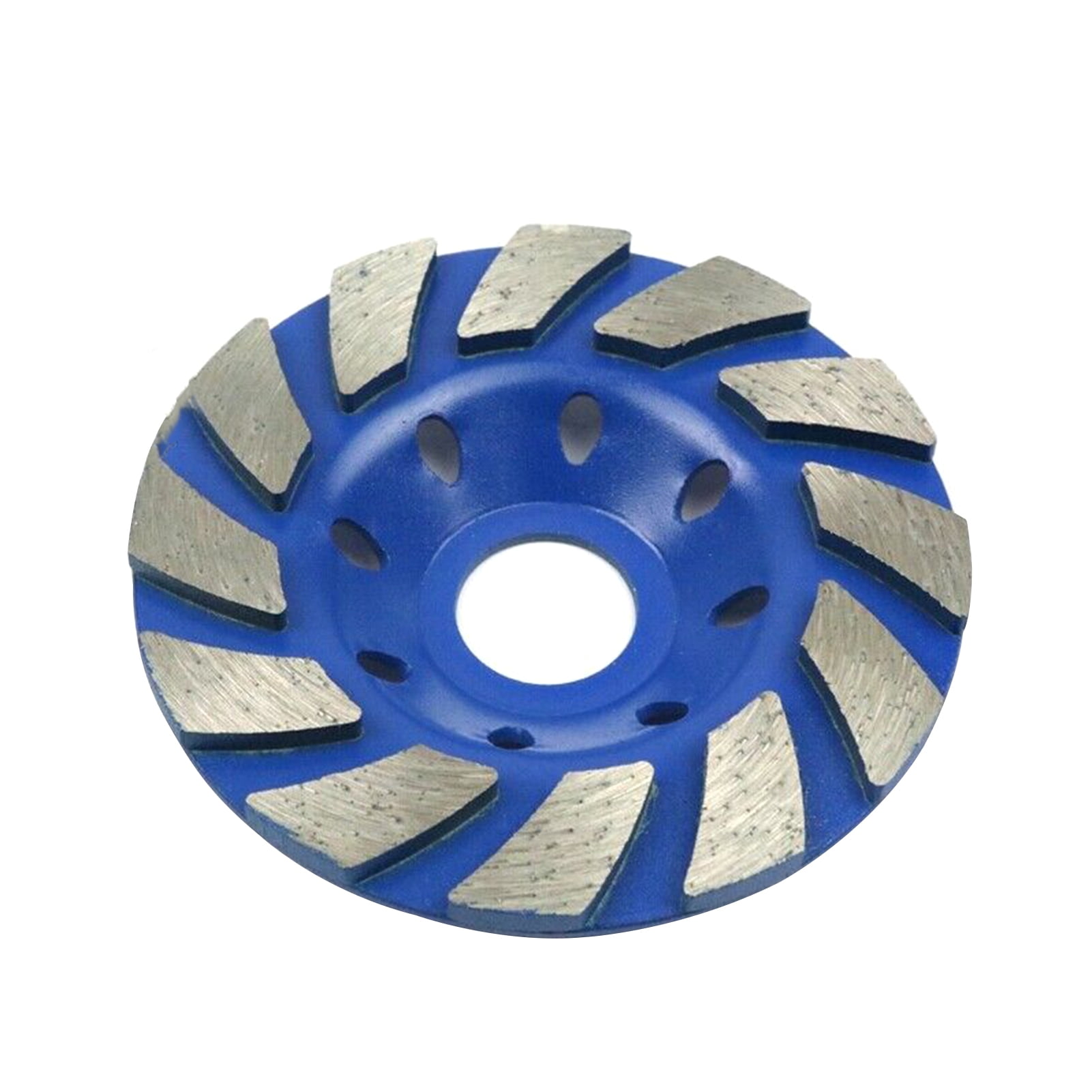 Walmeck 7 Diamond Segment Grinding Wheel Disc Bowl Shape Grinder Cup 22mm Inner Hole for Concrete Building Industry 