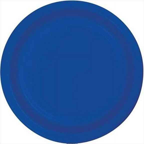 7 In. Cobalt Lunch Plate, Plastic - Case of 240