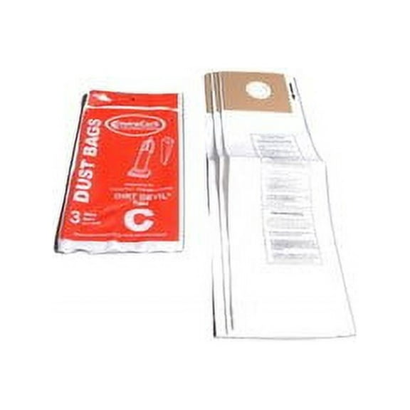 Dirt Devil Upright Type C Bags 3 Pk - 121SW