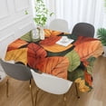 thumbnail image 2 of Yayeee Tablecloths 60" x 90" Rectangle Wrinkle Resistant Party Table Cover, Colorful Leaves, 2 of 8