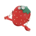thumbnail image 4 of HLONK Sac Bandoulière en Forme de Fraise Sac à Main Pu Rouge, 4 of 5