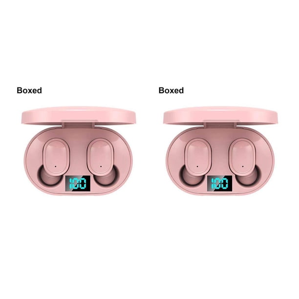 Sidaley 1 par de auriculares con caja de carga, llamada manos libres, sonido estéreo, auriculares 5,0 compatibles con Bluetooth, auriculares Type3 NO3