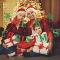 thumbnail image 3 of Pancarta de Navidad con purpurina roja y verde, decoraciones de fiesta de Navidad, pancarta de Navidad, decoraciones de Navidad, decoraciones de Navidad para el hogar, oficina, fiesta, chimenea MFZFUKR WMZY-733, 3 of 7