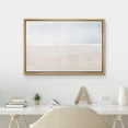 thumbnail image 3 of HFDF Canvas Prt Wall Art Duotone Pastel Blue Tan Watercolor Landscape Abstract Shapes Illustrations Decorative Bohemian Nordic for Livg Room, Bedroom, Office - Natural 16x12inch Framed, 3 of 6