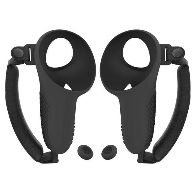 MesaSe 1 Pair Silicone Non-Slip Controller Grips Cover for Meta Quest 3 VR (Black)