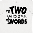 thumbnail image 4 of Inktastic I'm Two Awesome for Words 2nd Birthday Boys or Girls Toddler T-Shirt, 4 of 5