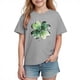 thumbnail image 2 of Blusas y camisas de manga corta con cuello redondo para niños y niñas, camisetas gráficas de manga corta, blusas con estampados bonitos para la temporada escolar., 2 of 9