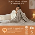 thumbnail image 5 of U by Bedsure Heated Blanket Electric Full, Flannel Electric Blanket, with 10 Time Settings, 6 Heat Settings, and 8 hrs Timer Auto Shut Off, Natural, 5 of 6