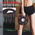 thumbnail image 4 of FlexWave 2-Inch Rubber Coated Cast Iron Weight Plates Set, 80LB/180LB/210LB Options, for Barbell & Home Gym Strength Training, 4 of 8