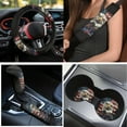 thumbnail image 3 of Yuyamidu Eagle Car Seat Covers Set for Men American Flag Car Floor Mats Steering Wheel Cover Seat Belt Covers Auto Cup Holders Gear Shift Cover, 15 Pack, 3 of 6