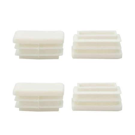 Metal Patio Chair Feet 15 x 30mm Tube Inserts End Cover Caps Tubing Finishing, Patio Furniture Chair Feet Floor Protector 4pcs ()