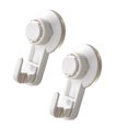 thumbnail image 2 of 2Pcs Suction Cup Hooks Punch-Free Hook Wall-Mounted Hook Multifunctional Pothook Clothes Hanger White, 2 of 8
