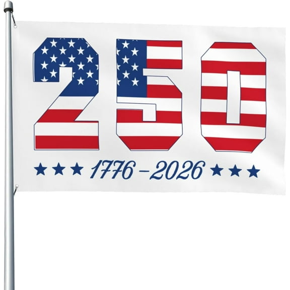 250th Anniversary flags Patriotic July 4th 1776 2026 Banner 4x6 Ft Outdoor Flag