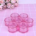 thumbnail image 4 of MesaSe 7 Days Clear Stackable Pill Box Portable Mini Sealed Pill Organizer Round Medicine Case (Pink), 4 of 6