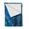 thumbnail image 2 of Natural Cave Soft Flannel Fleece Throw Blanket, Glacier Frozen Chilled Den in Iceland Natural Odd Forms Nordic Scandinavian Image, Cozy Plush for Indoor and Outdoor Use, 70" x 90", Blue, by Ambesonne, 2 of 5