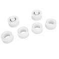 thumbnail image 1 of Pool Cleaner Guide Wheels, Easy Installation 4 Pack Guide Wheels Replacement Lightweight High Reliability ABS 2 Pully Gears  for Pool Vacuum, 1 of 7