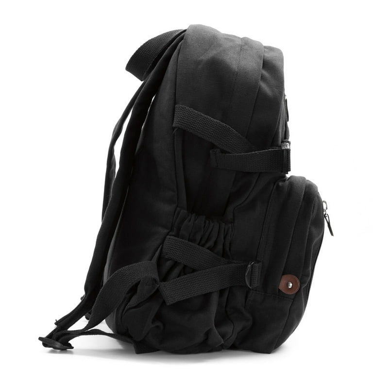 Sci Fi Alien Head Army Sport Heavyweight Canvas Backpack Bag in Black Green Small Walmart